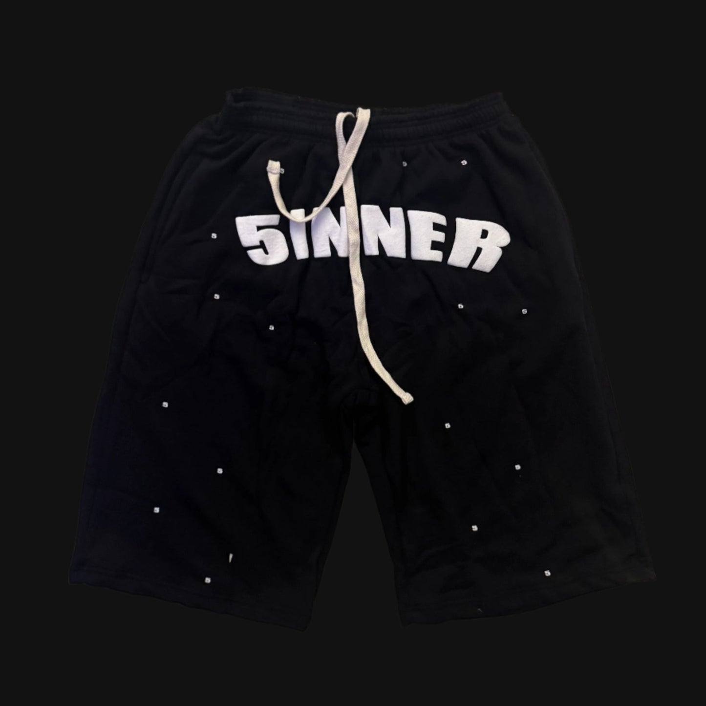 "5INNER" OVERSIZED SWEATSHORT BLACK