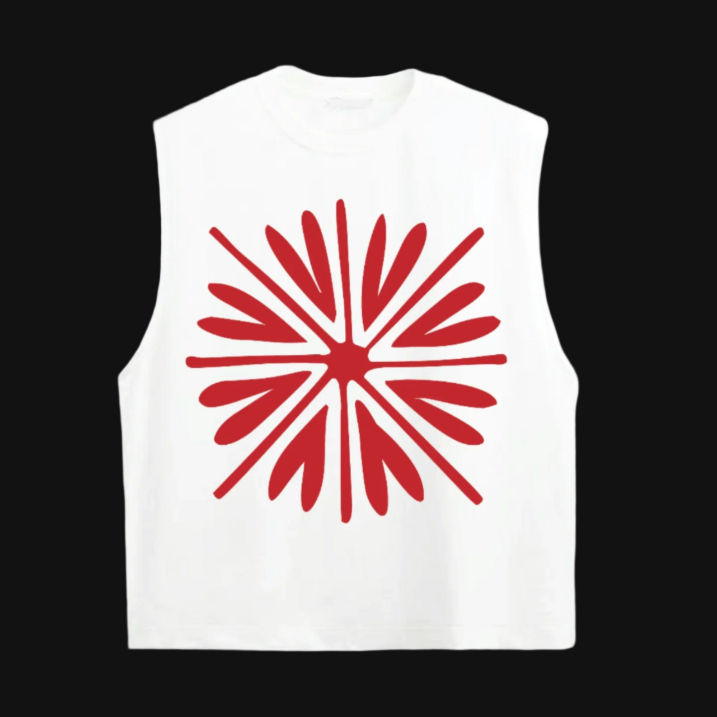 BONDONI TANK WHITE & RED