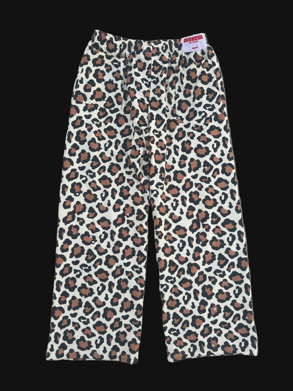 "5INNER" OVERSIZED SWEATPANT LEOPARD