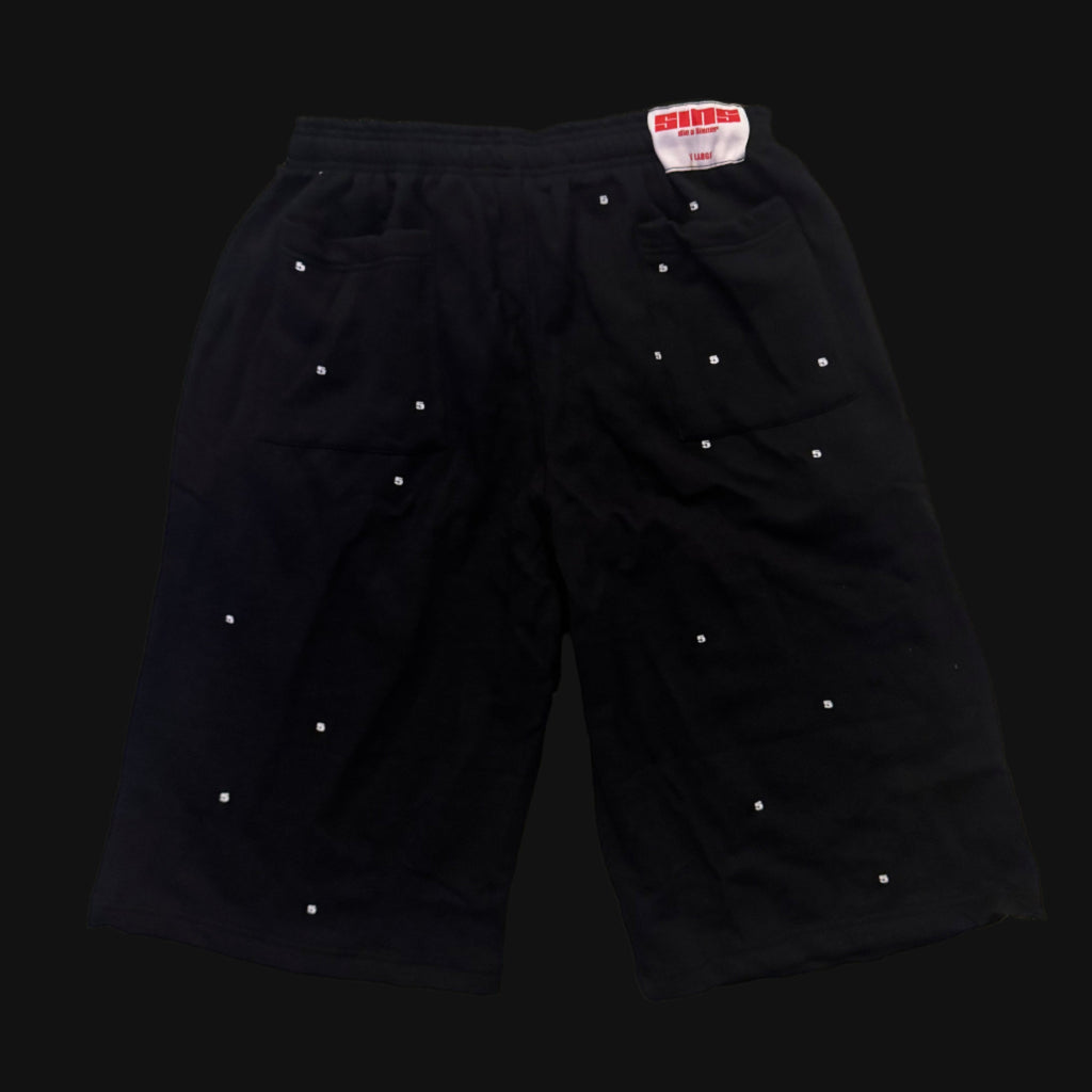 "5INNER" OVERSIZED SWEATSHORT BLACK