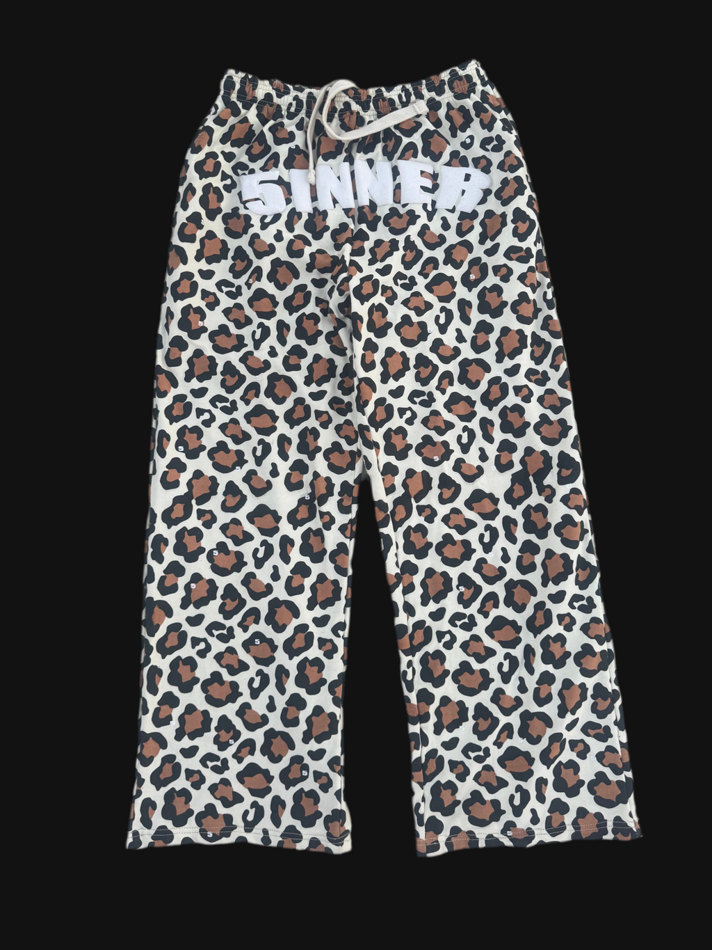 "5INNER" OVERSIZED SWEATPANT LEOPARD