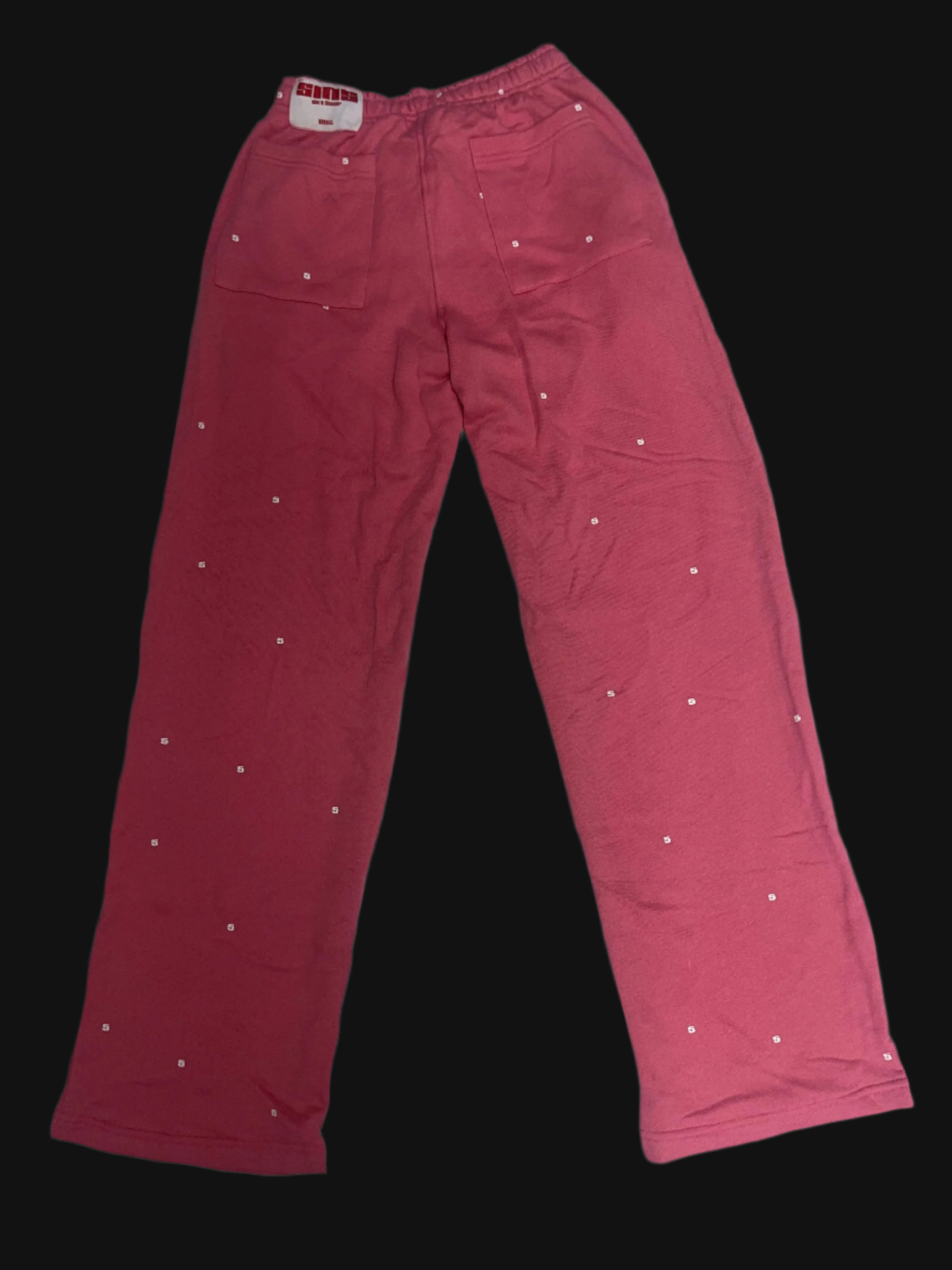 "5INNER" OVERSIZED SWEATPANT PINK