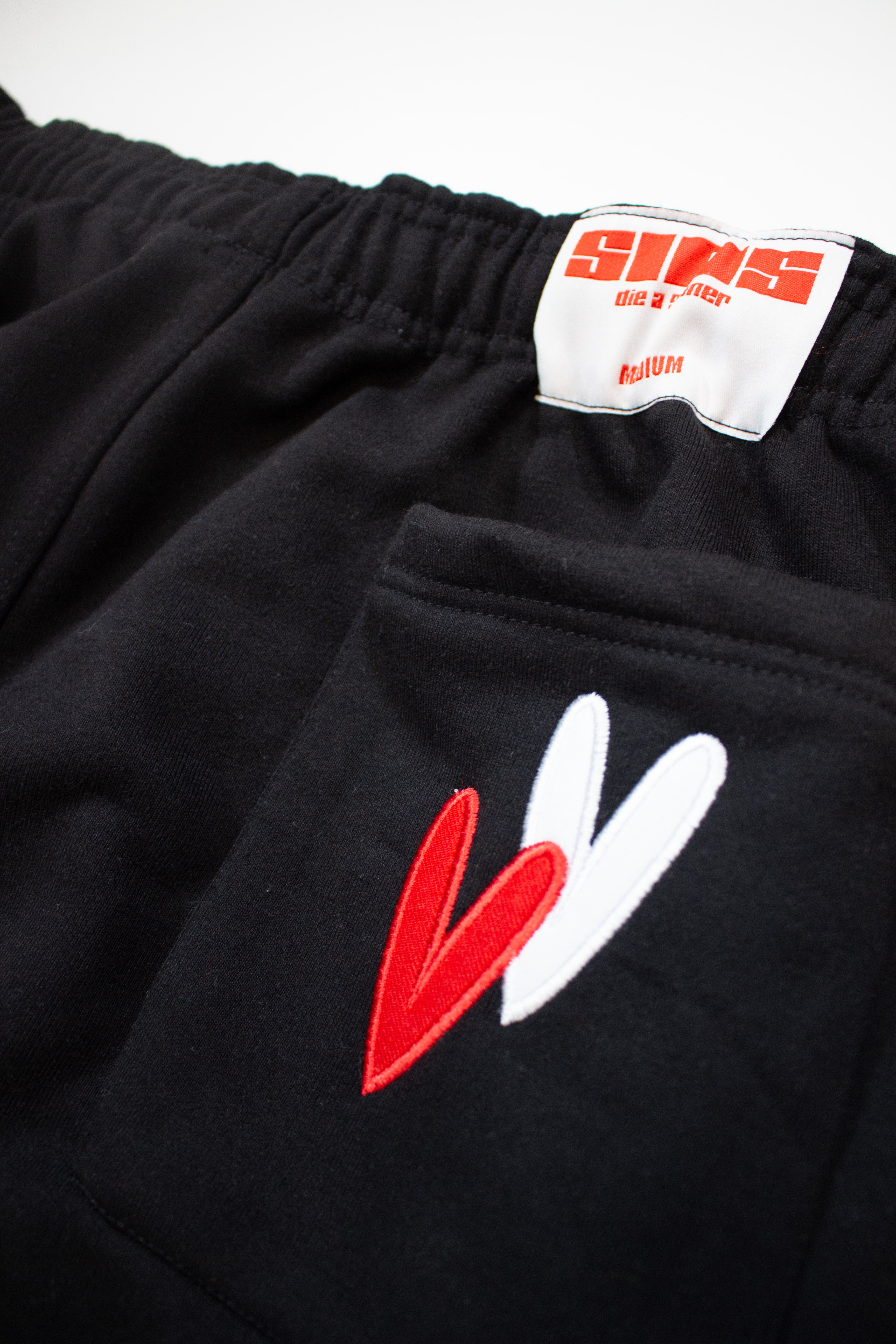 BONDONI HEART BLACK MULTICOLOR SWEATPANT