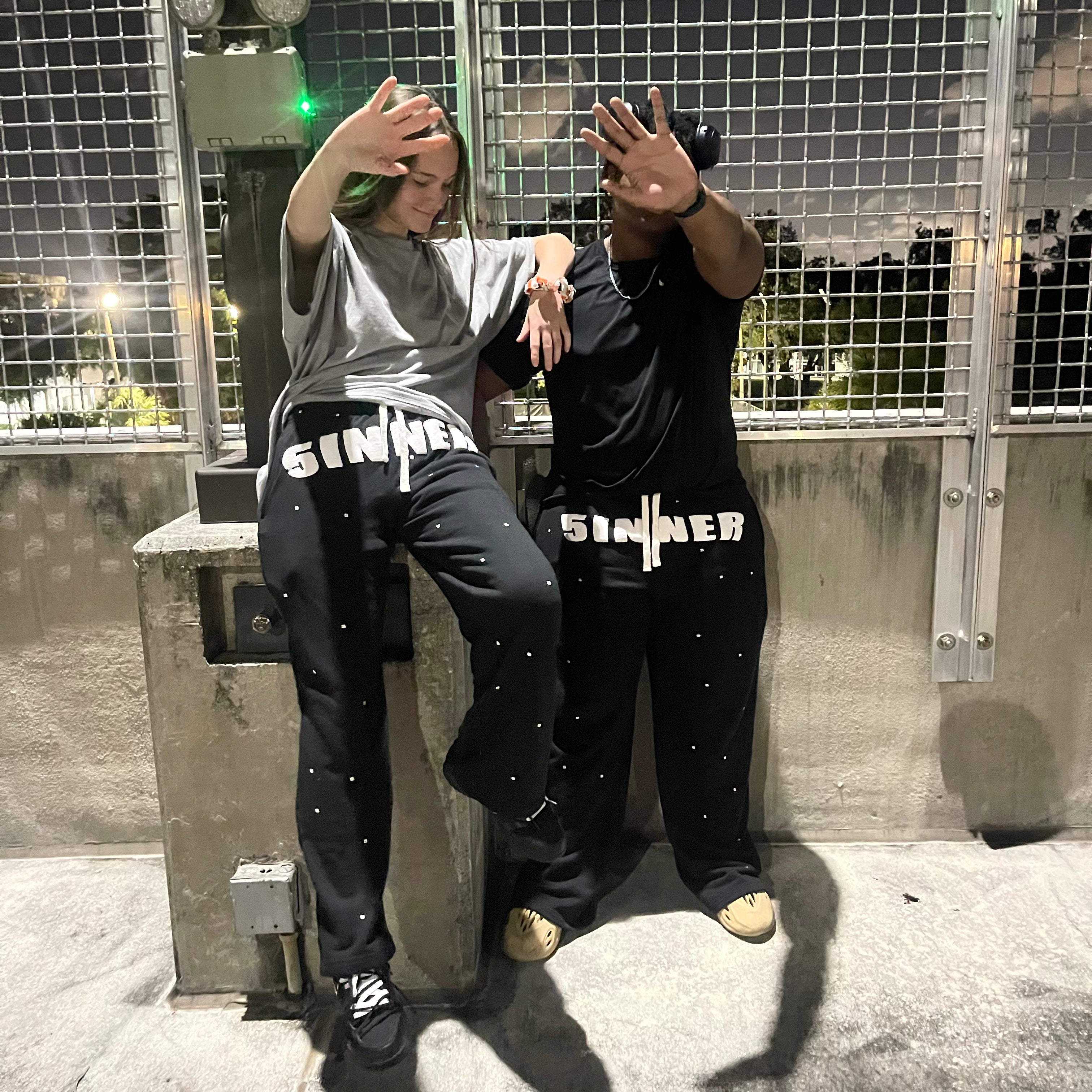 "5INNER" OVERSIZED SWEATPANT BLACK