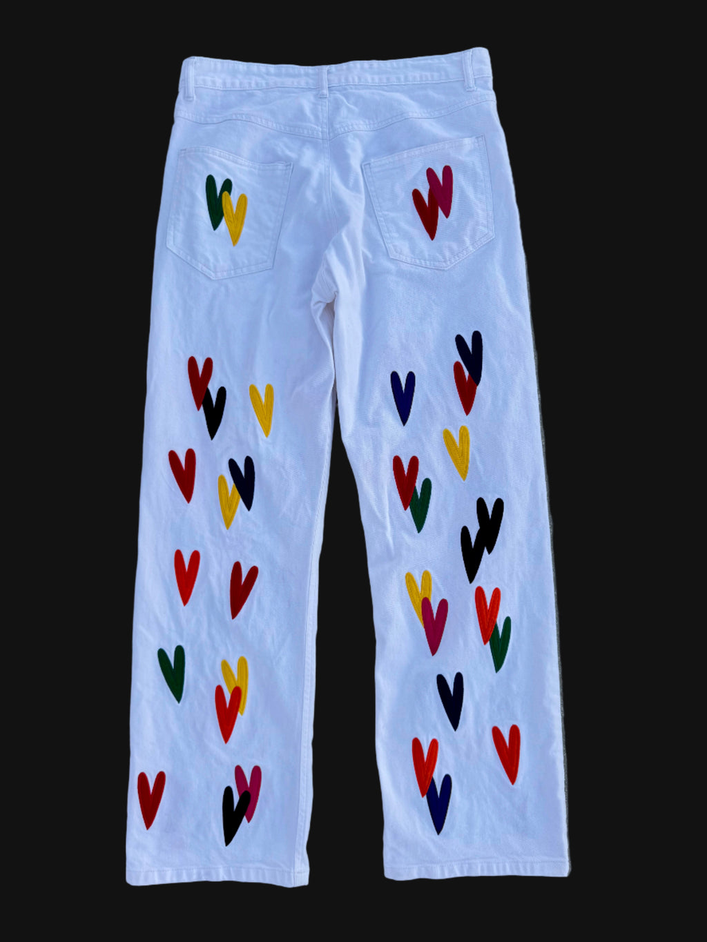 BONDONI JEANS WHITE MULTICOLOR