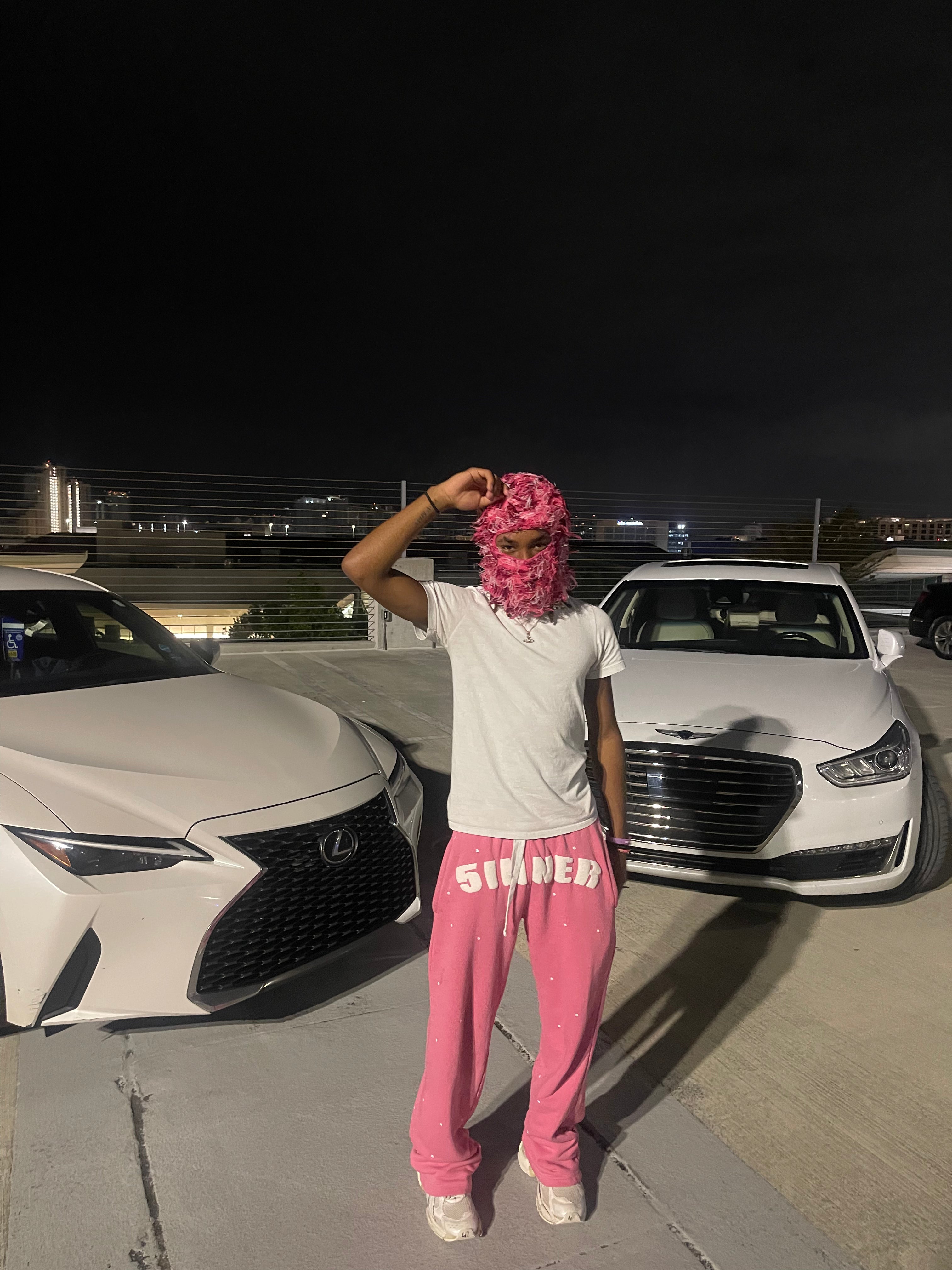 "5INNER" OVERSIZED SWEATPANT PINK