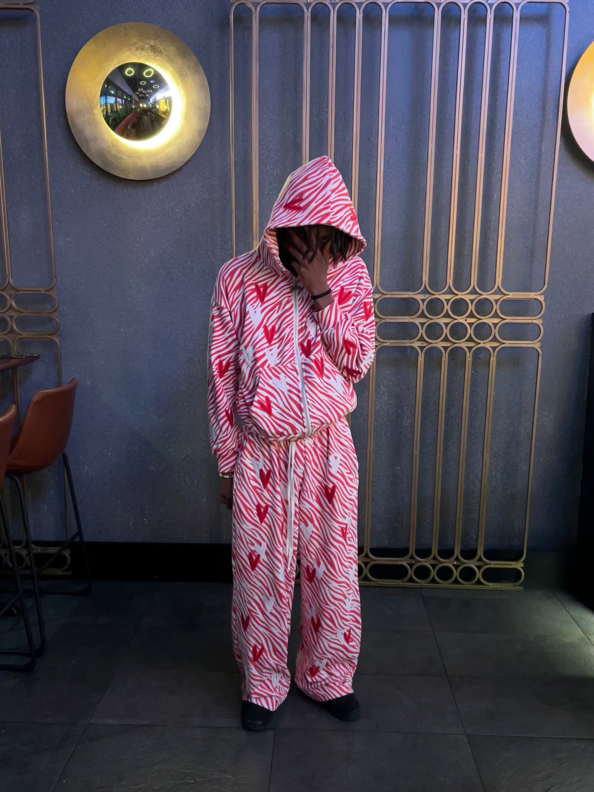 BONDONI HEART SWEATPANTS NYFW 2026 EXCLUSIVE