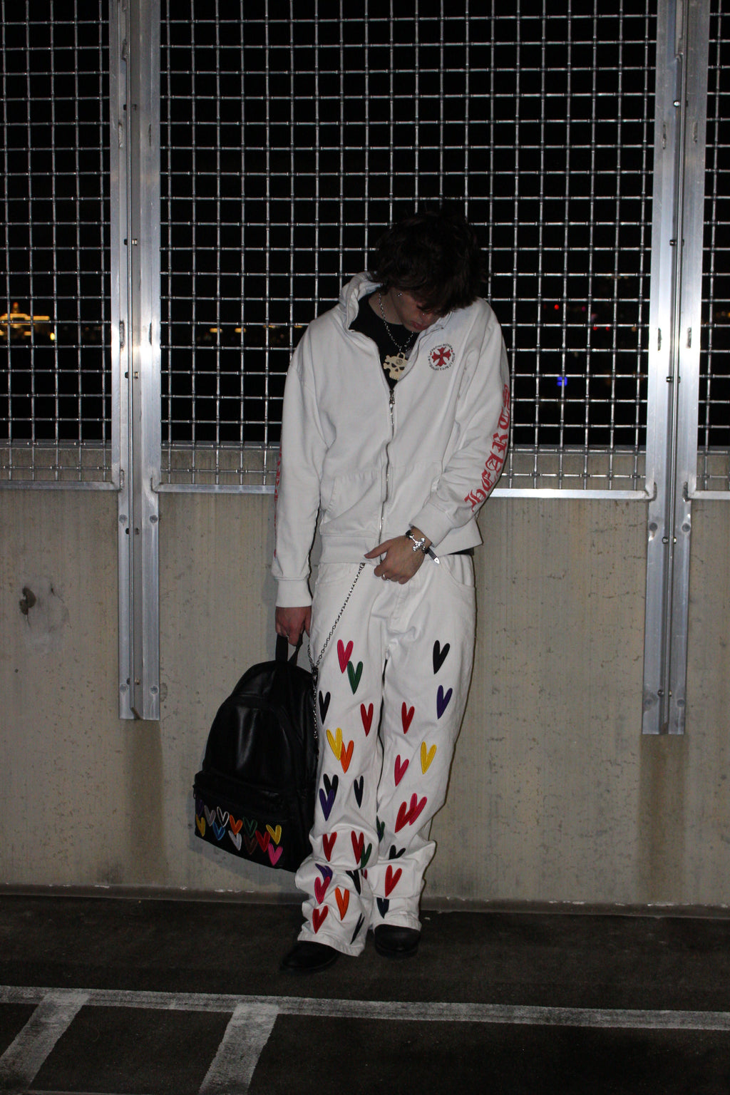 BONDONI JEANS WHITE MULTICOLOR