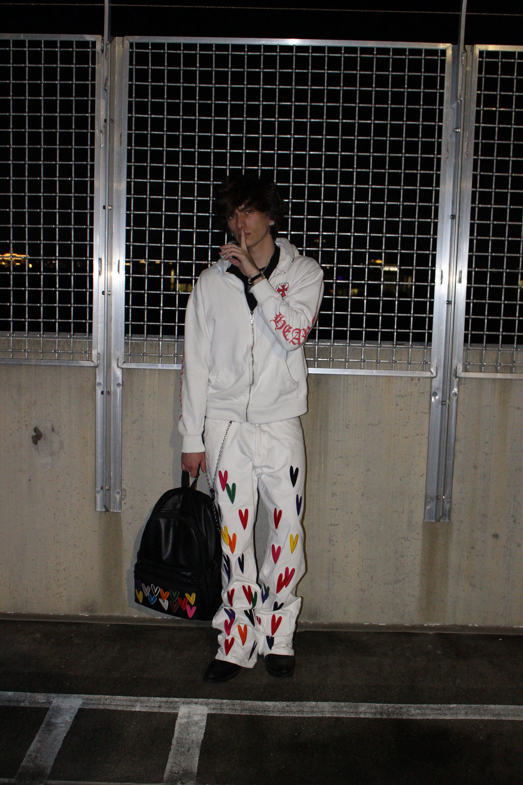 BONDONI JEANS WHITE MULTICOLOR