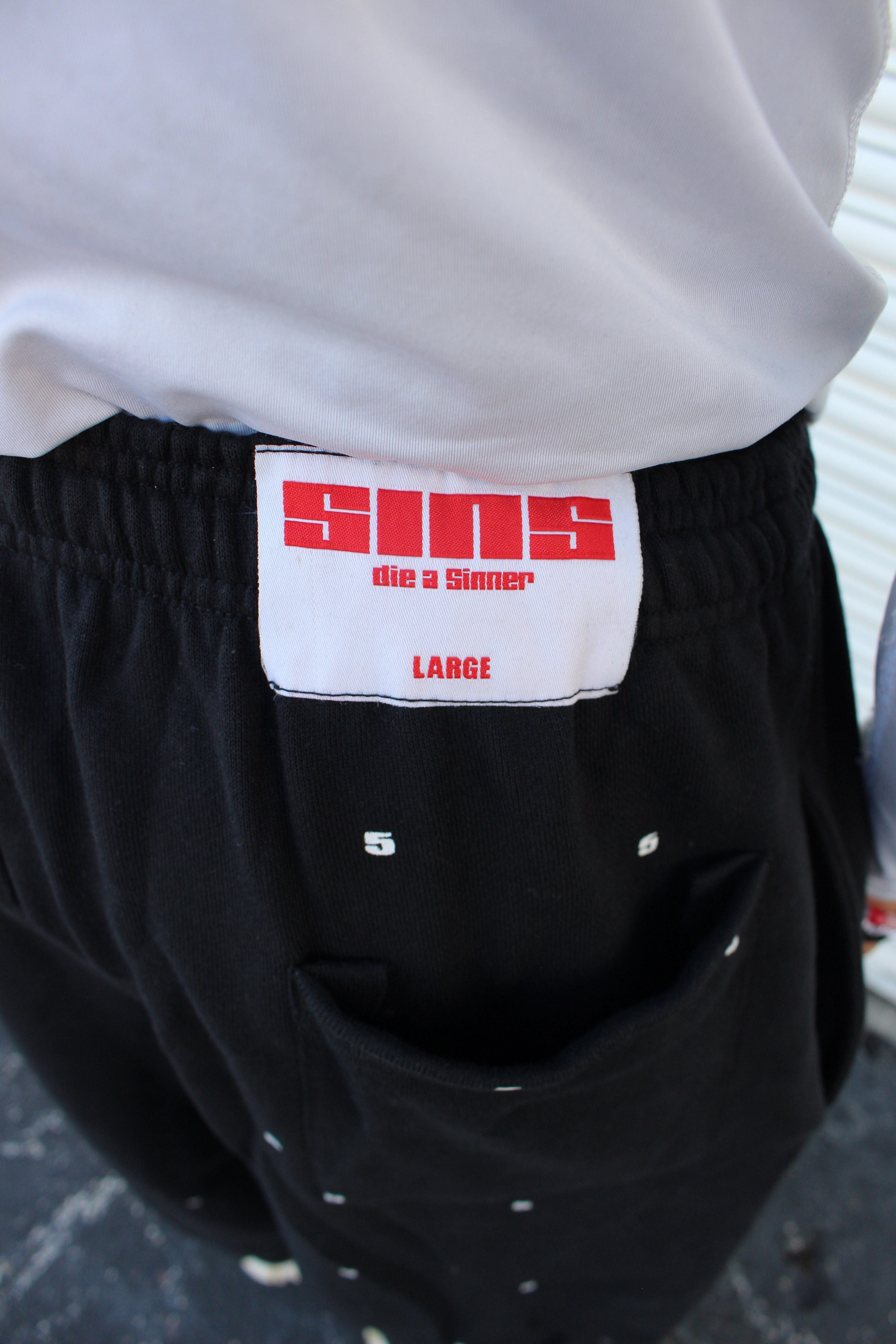 "5INNER" OVERSIZED SWEATPANT BLACK