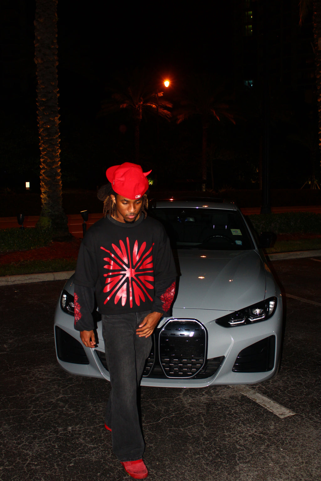 BONDONI DOUBLE SLEEVE BLACK RED
