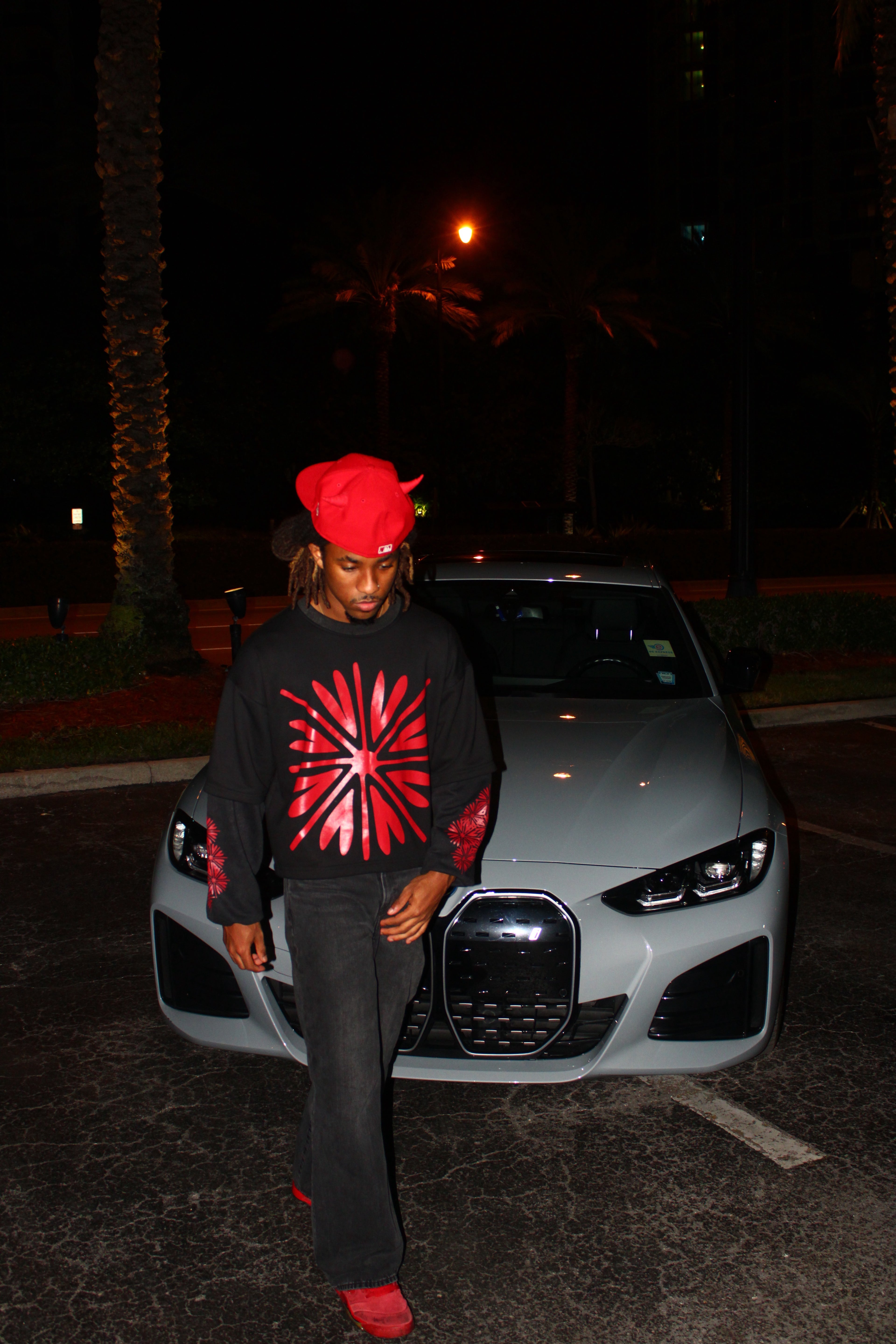 BONDONI DOUBLE SLEEVE BLACK RED