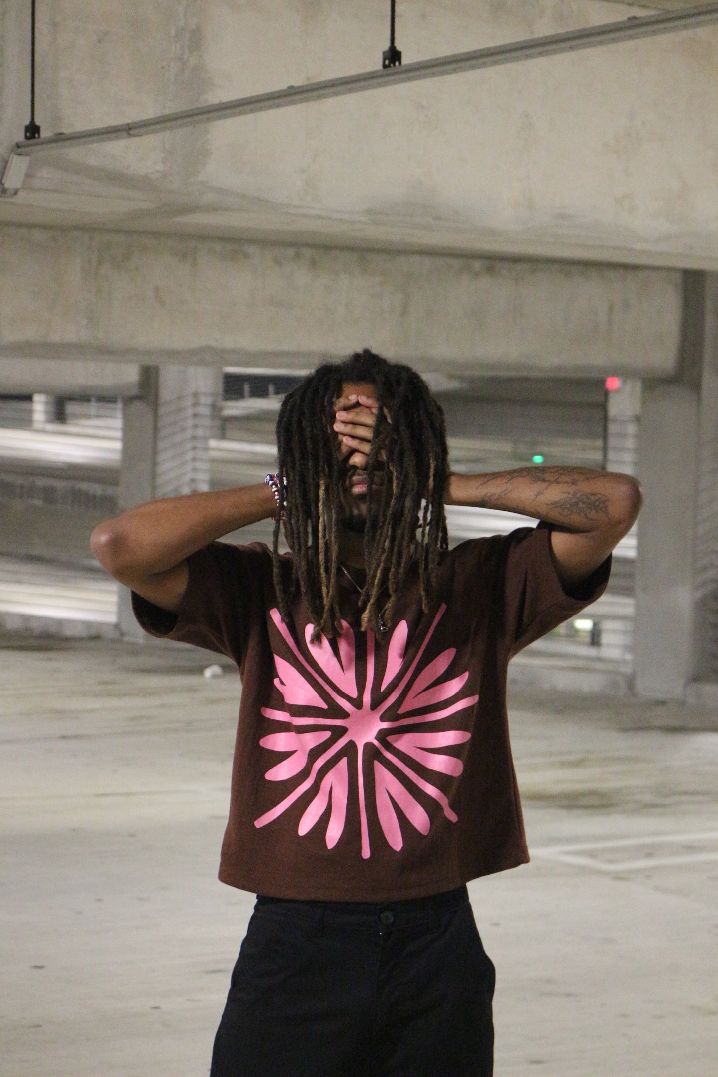 BONDONI TEE BROWN & PINK