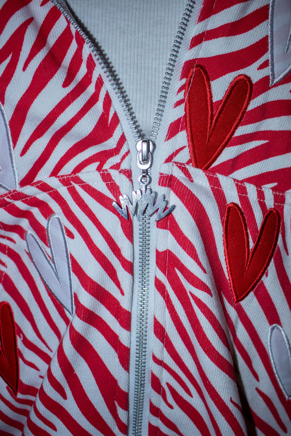 BONDONI HEART ZIP UP NYFW 2026 EXCLUSIVE