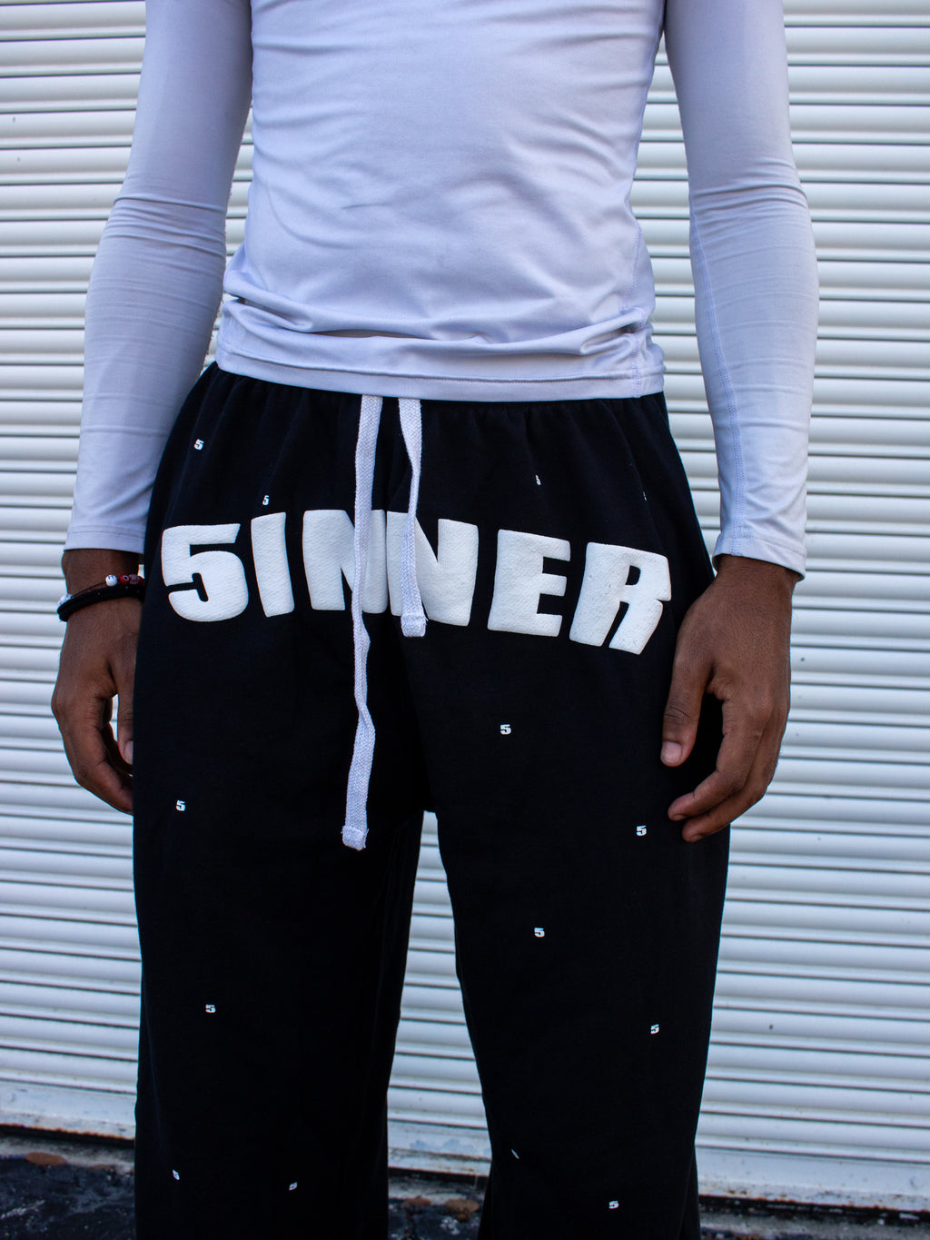 "5INNER" OVERSIZED SWEATPANT BLACK