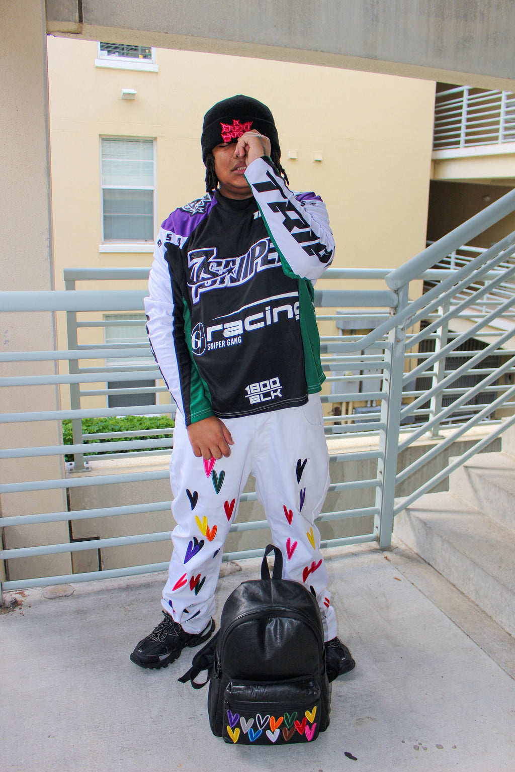 BONDONI JEANS WHITE MULTICOLOR