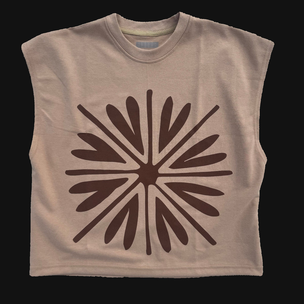 BONDONI TANK BEIGE & BROWN