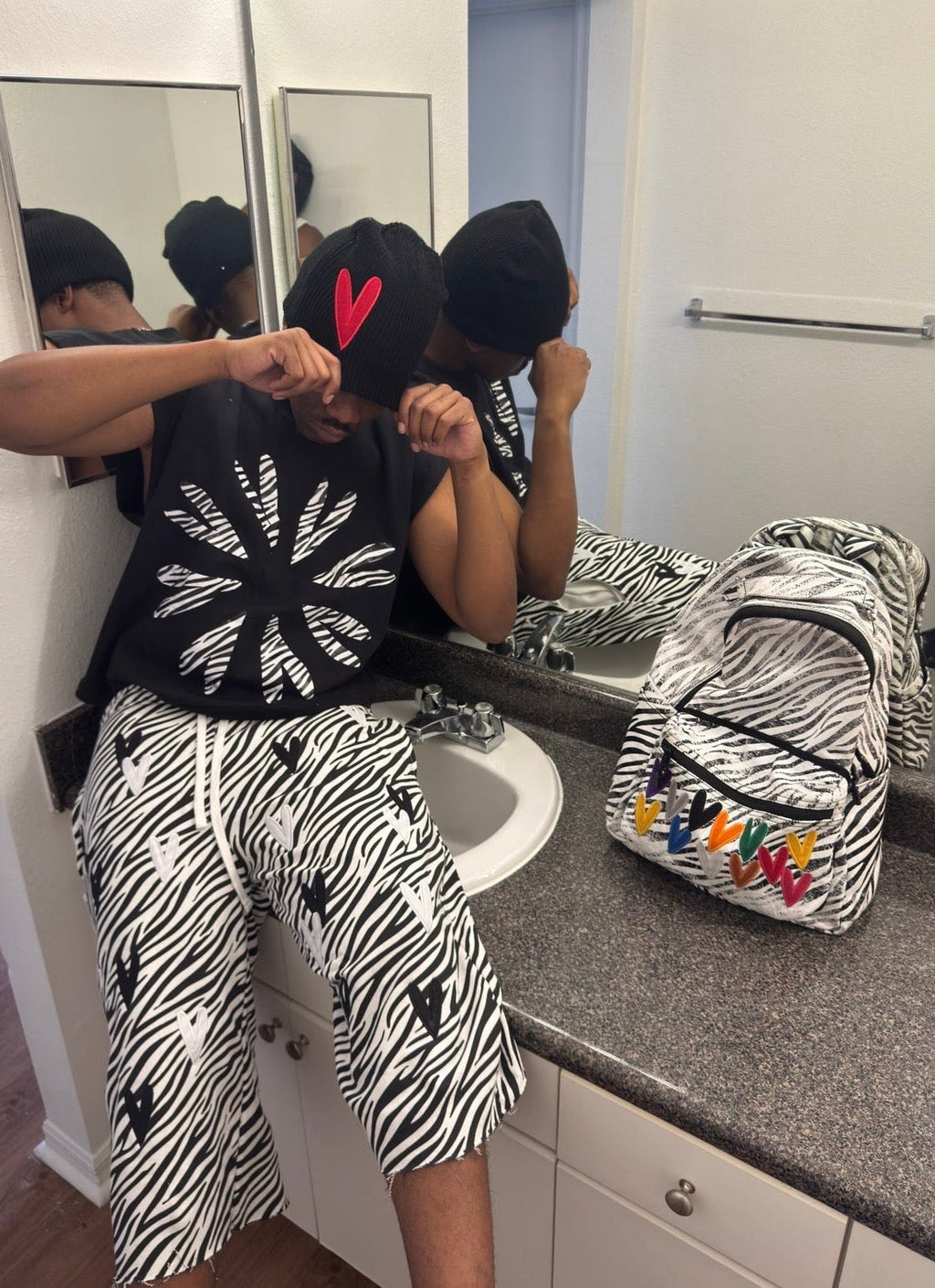 BONDONI 3/4 SHORTS ZEBRA