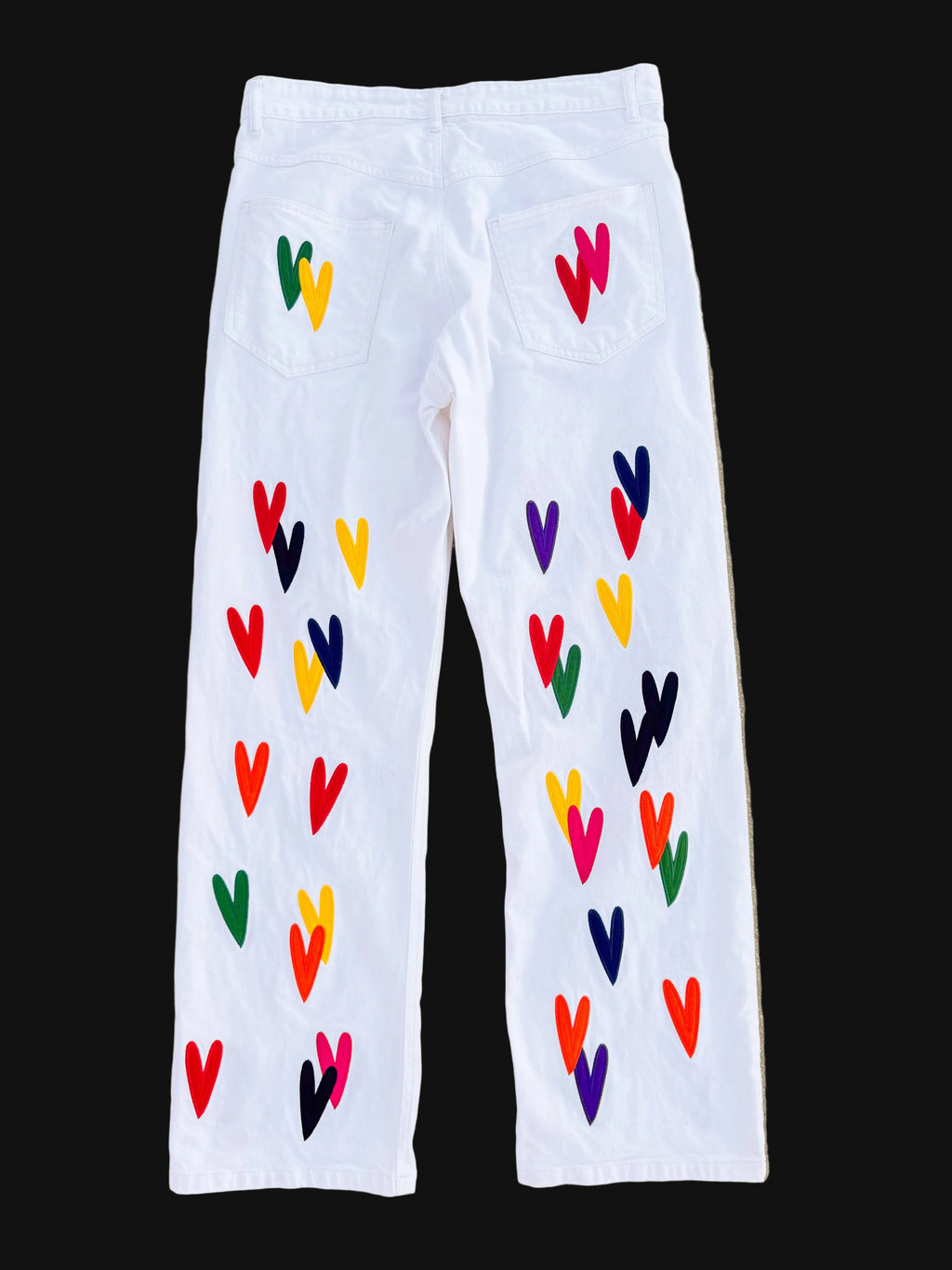 BONDONI JEANS WHITE MULTICOLOR