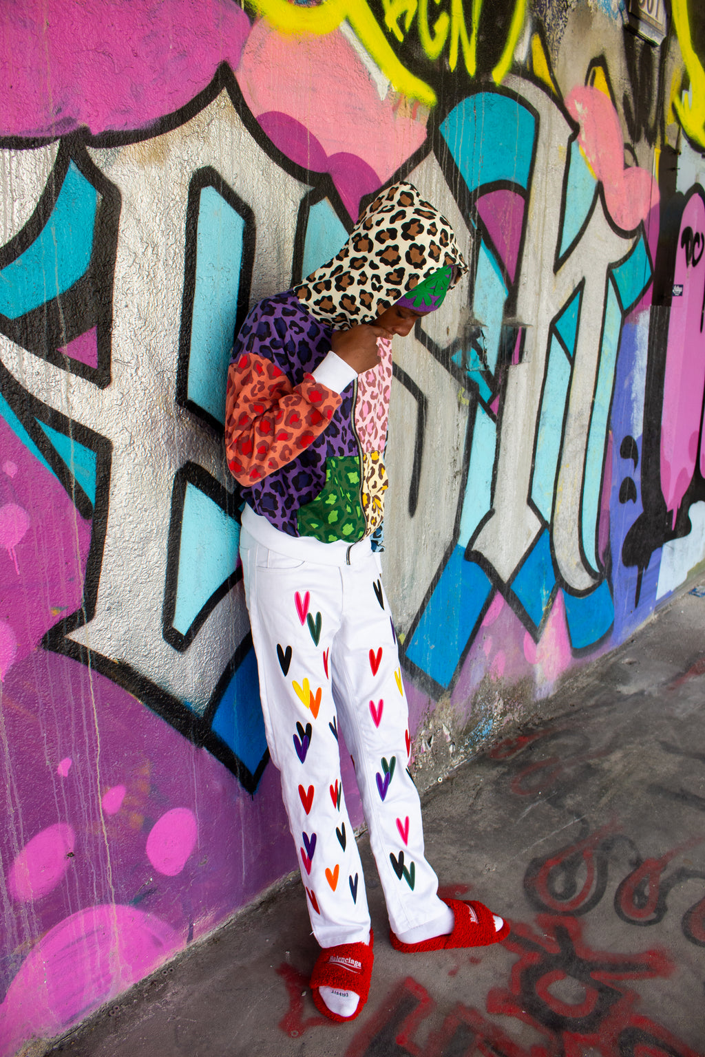 BONDONI JEANS WHITE MULTICOLOR