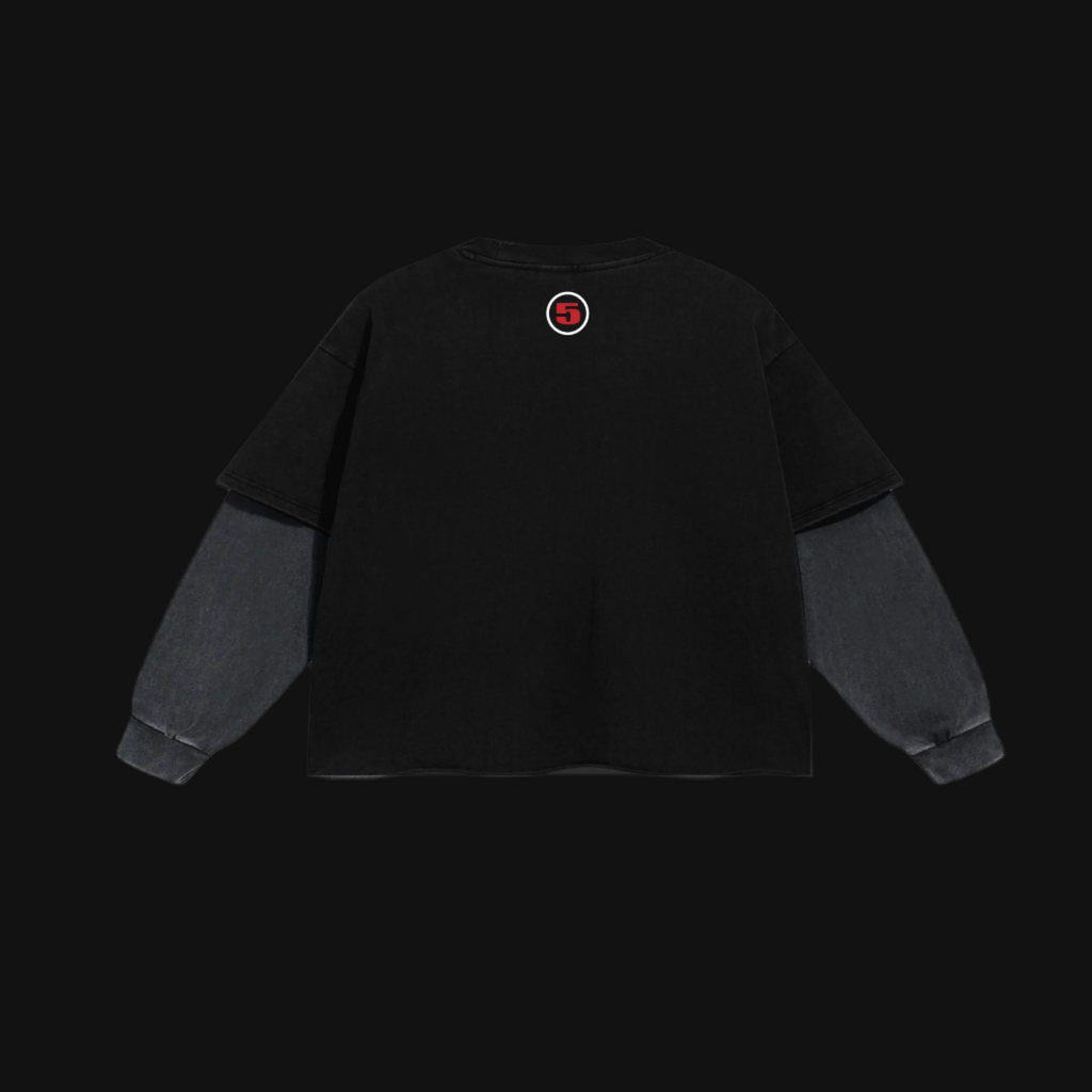 BONDONI DOUBLE SLEEVE BLACK RED
