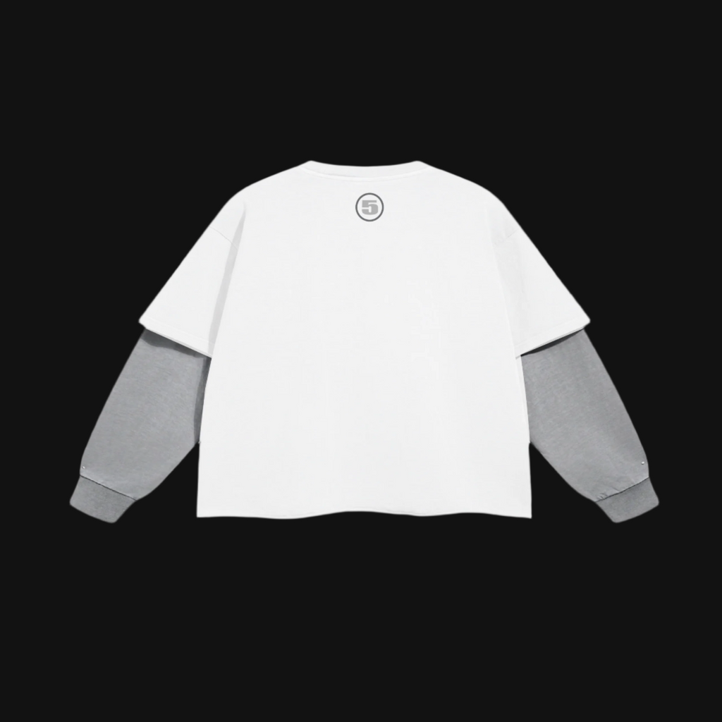 BONDONI DOUBLE SLEEVE WHITE GREY