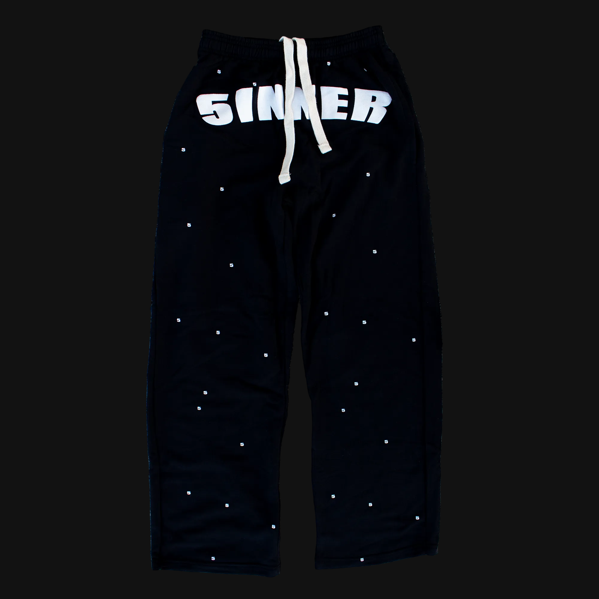 "5INNER" OVERSIZED SWEATPANT BLACK