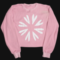 BONDONI WAFFLE KNIT THERMAL PINK & WHITE